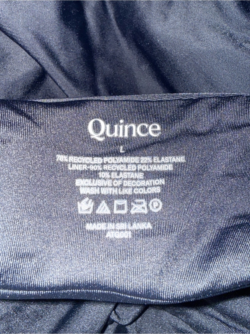 Quince Deep V One-Piece Swimsuit in Black - Picture 2 of 3